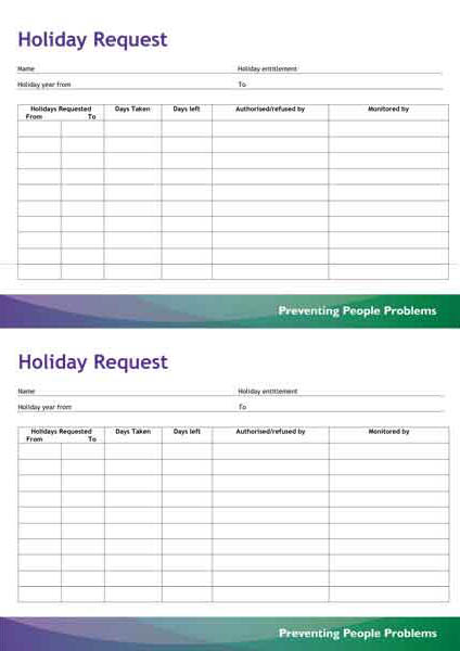 Holiday-Request-Form